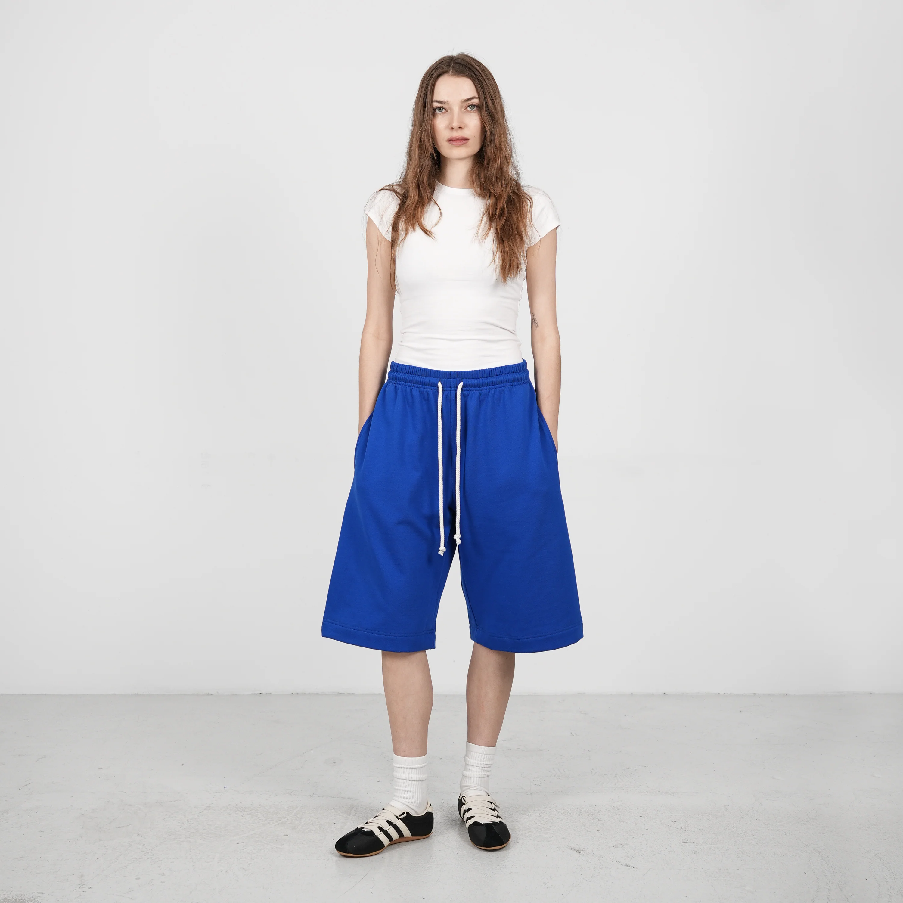 Barrel Flowy Shorts (Cobalt Blue) - Image 4