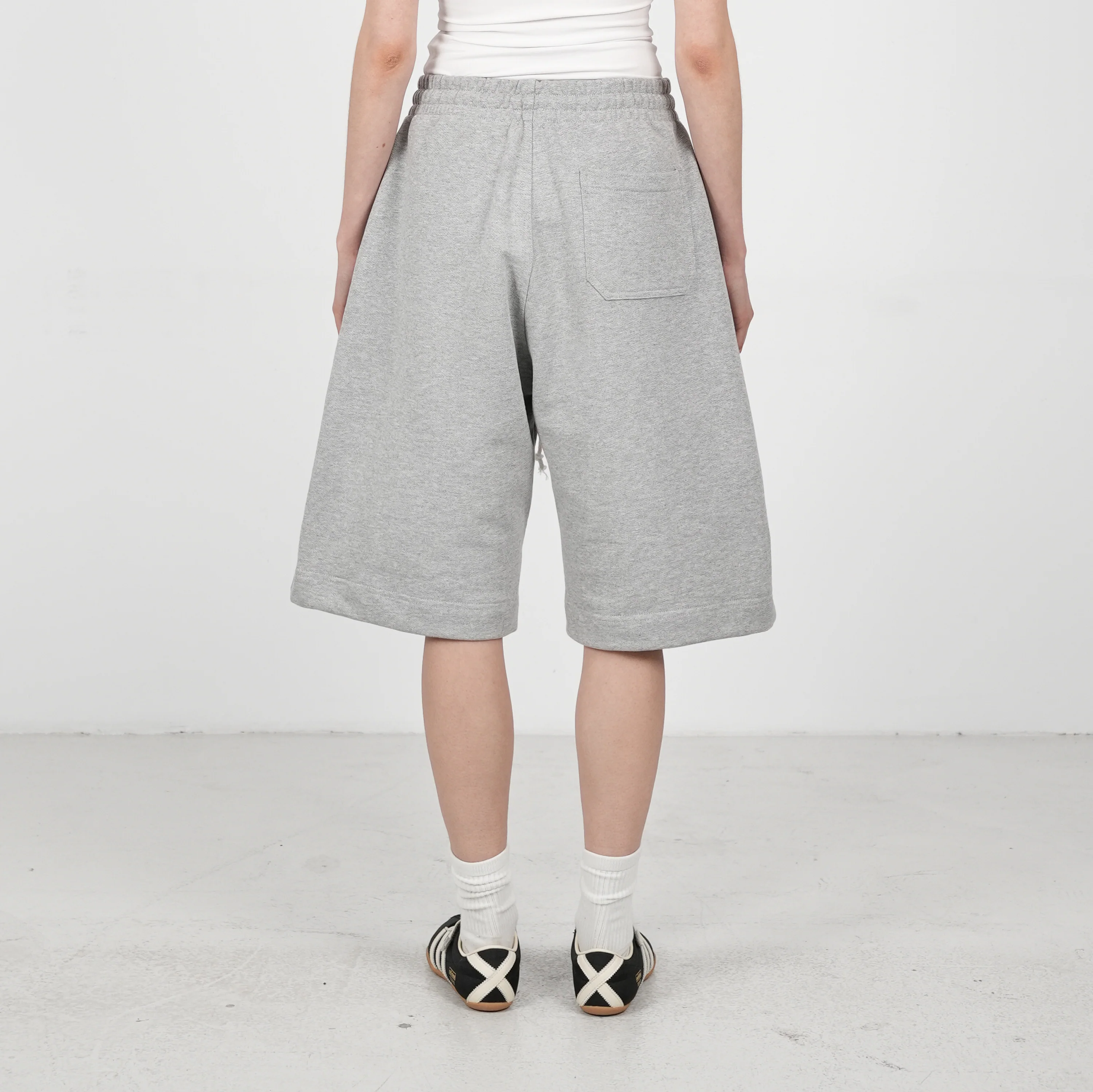 Barrel Flowy Shorts (Grey) - Image 3