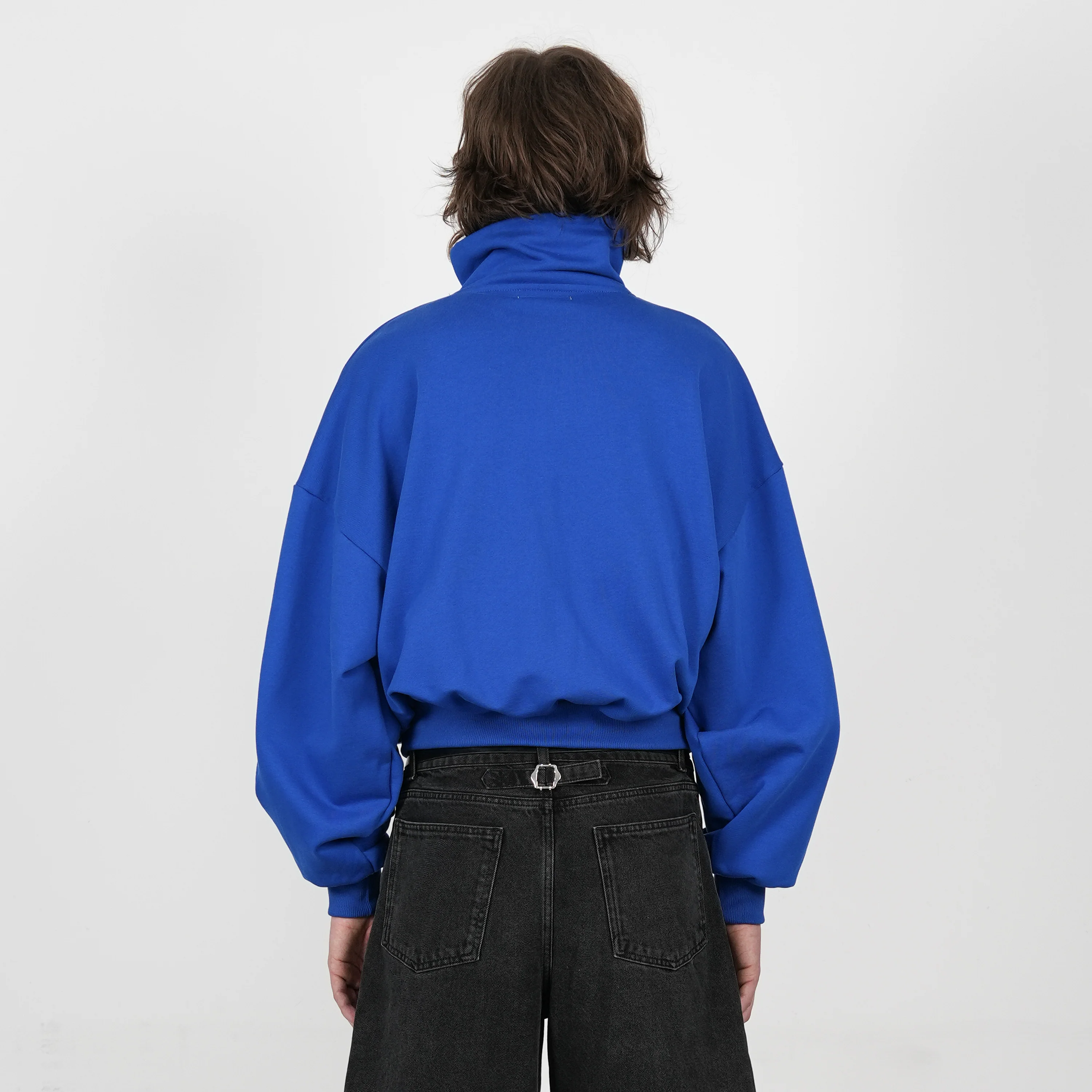 Boxy Flowy Full Zip (Cobalt Blue) - Image 3