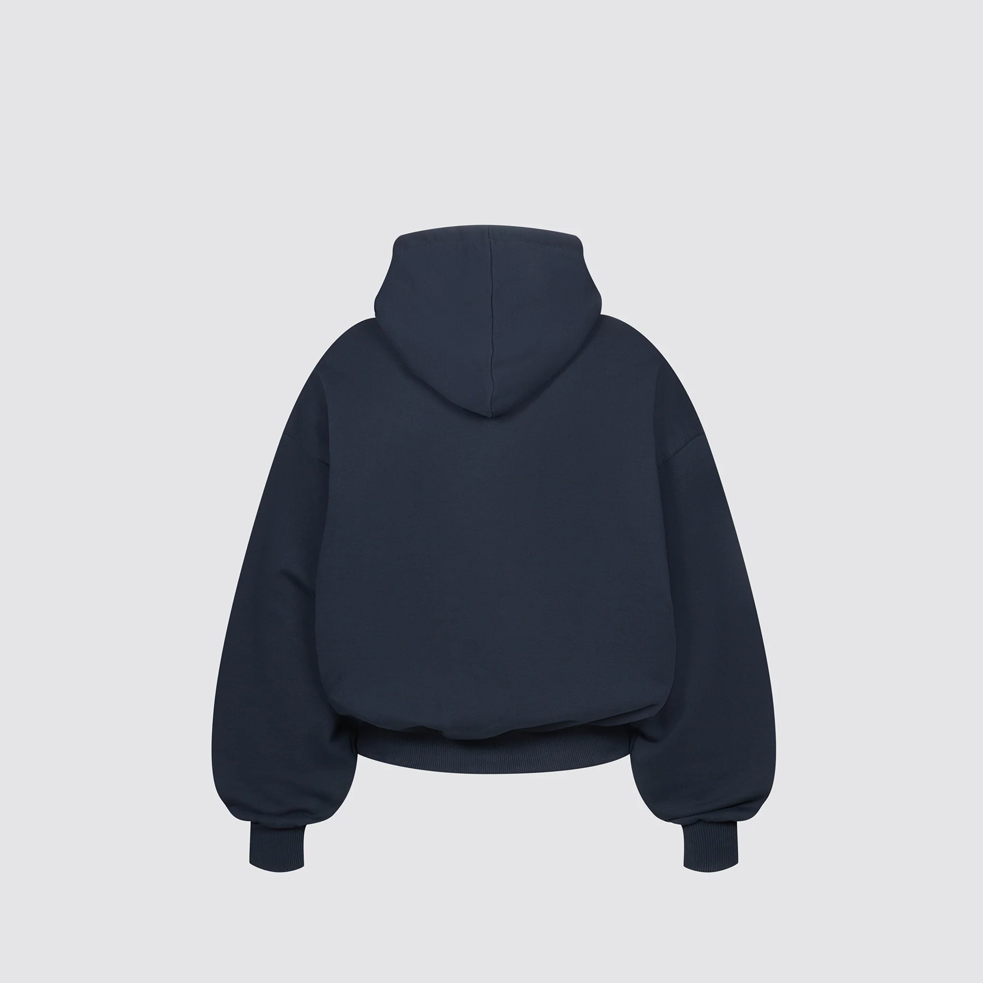 Boxy Flowy Hoodie (Dark Navy) - Image 4
