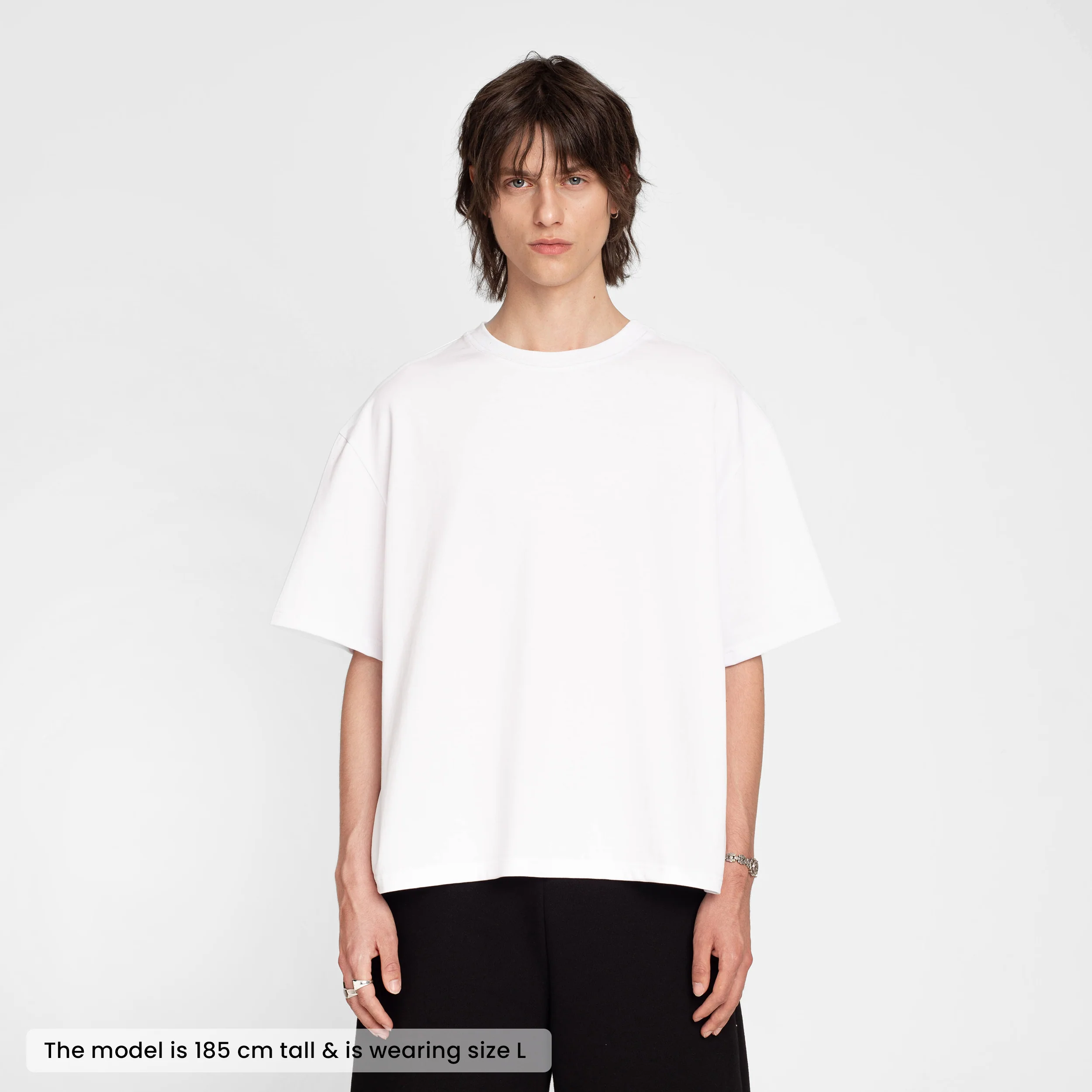 Boxy T-shirt (White) - Image 3