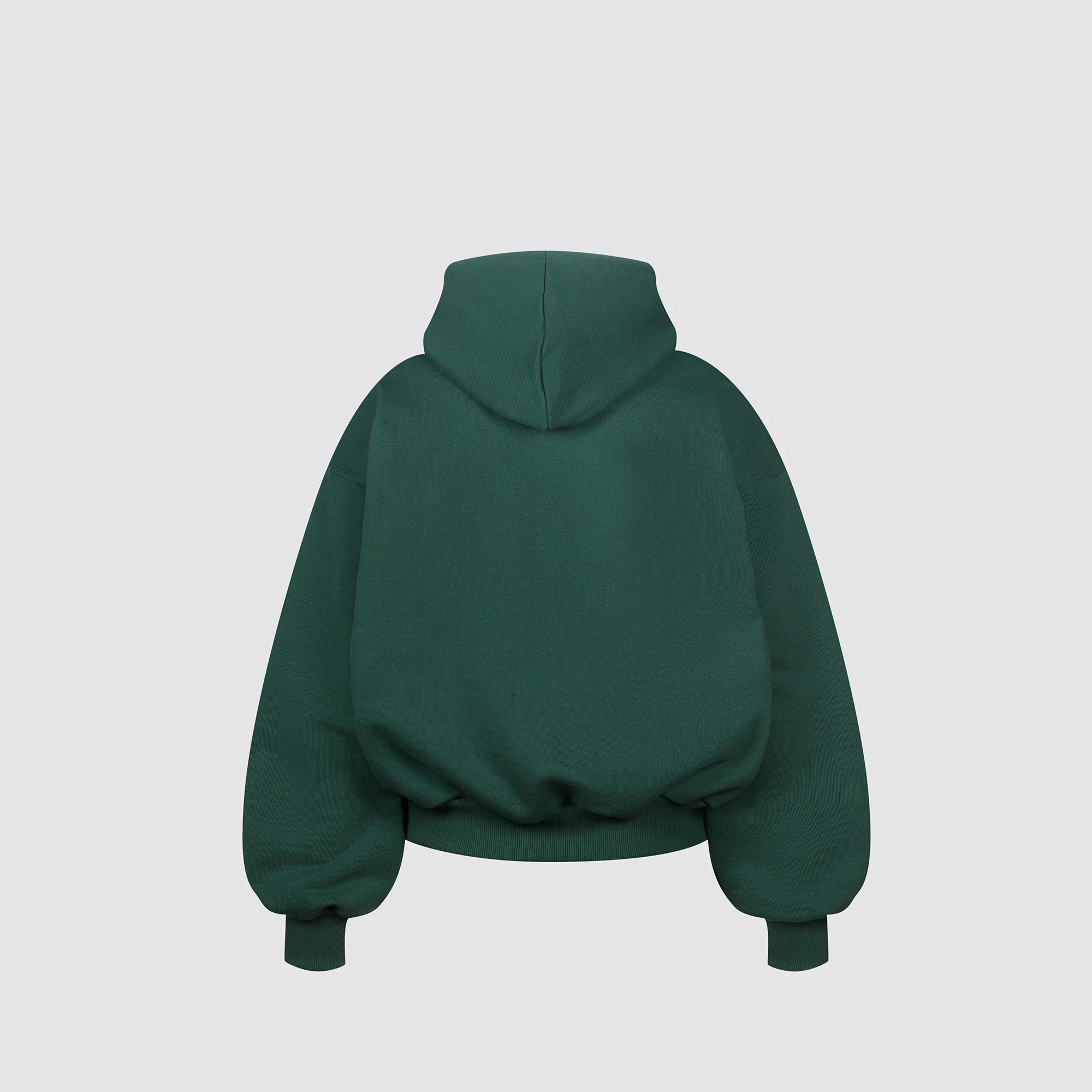 Boxy Ultra Heavyweight Hoodie (Forest Green) - Image 3