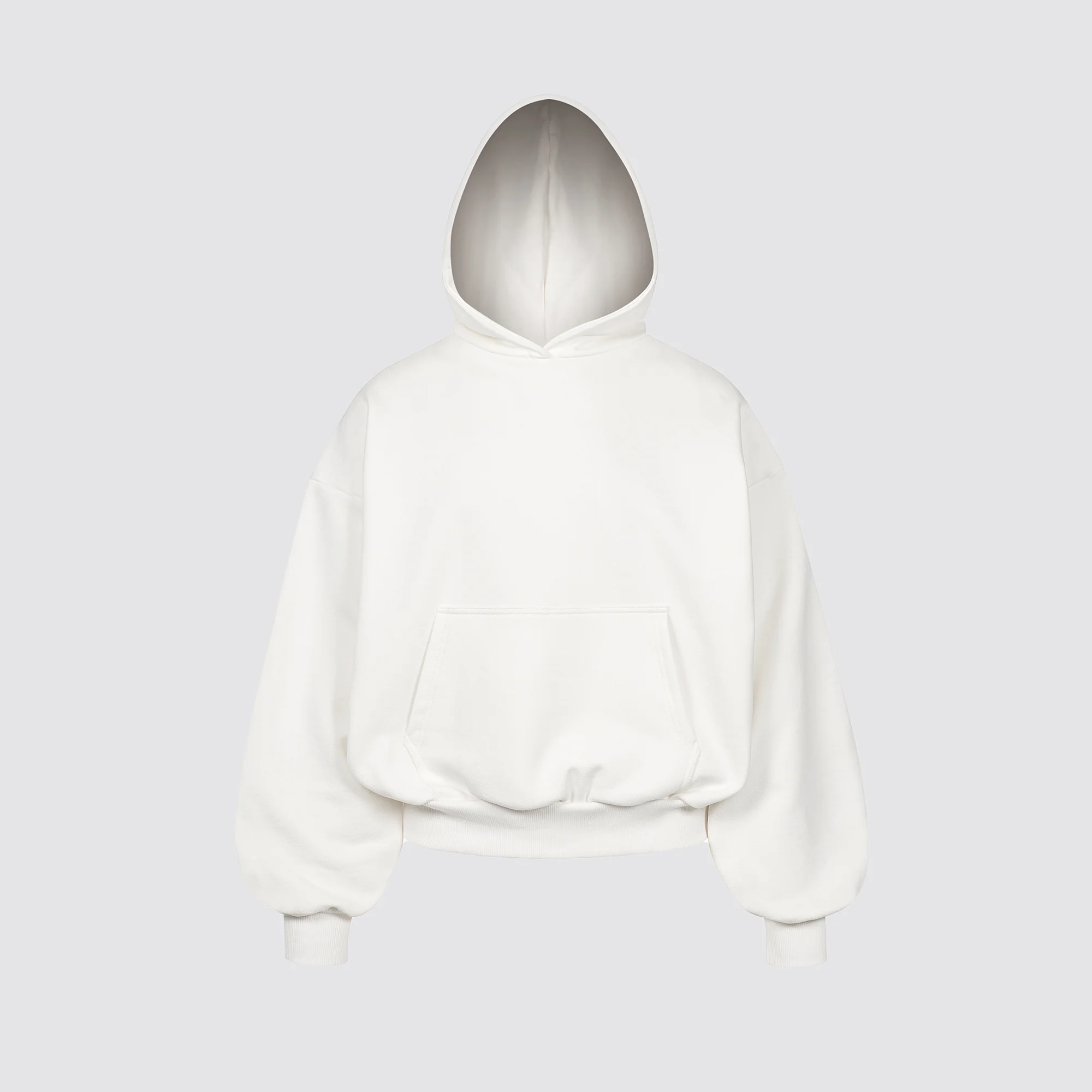 Boxy Ultra Heavyweight Hoodie (Off-white) - Image 2