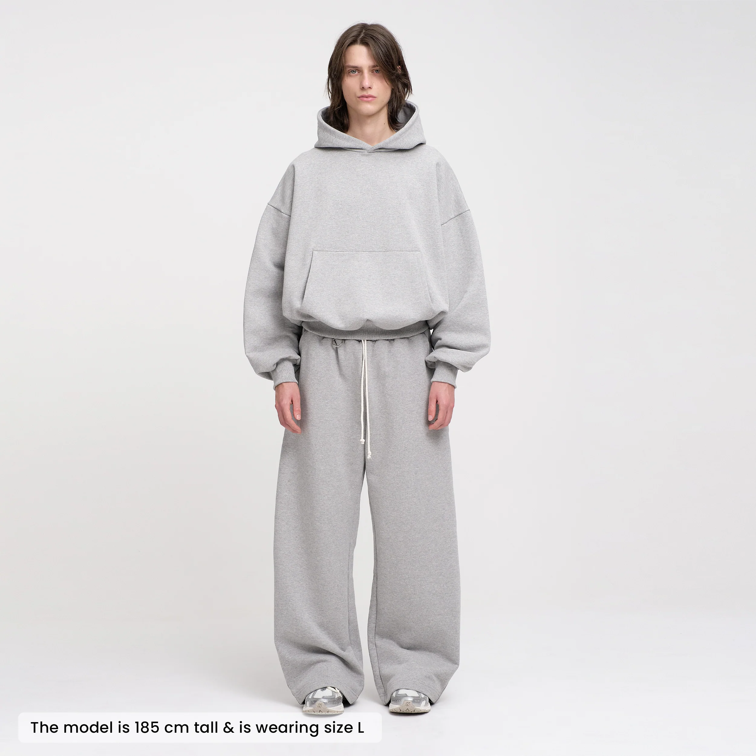 Ultra Heavyweight Barrel Sweatpants (Grey) - Image 4