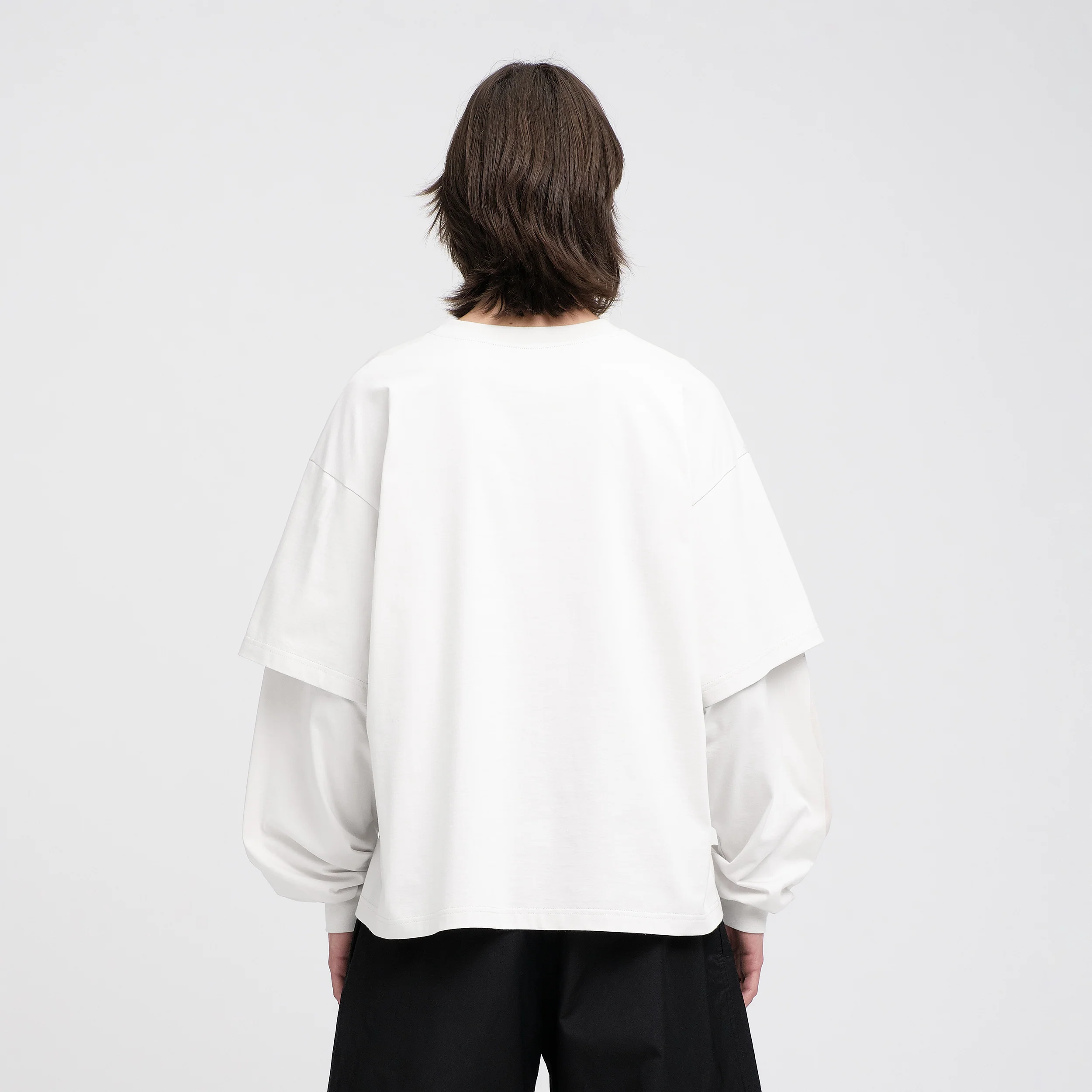 Capsule Layered Longsleeve (White) - Image 5