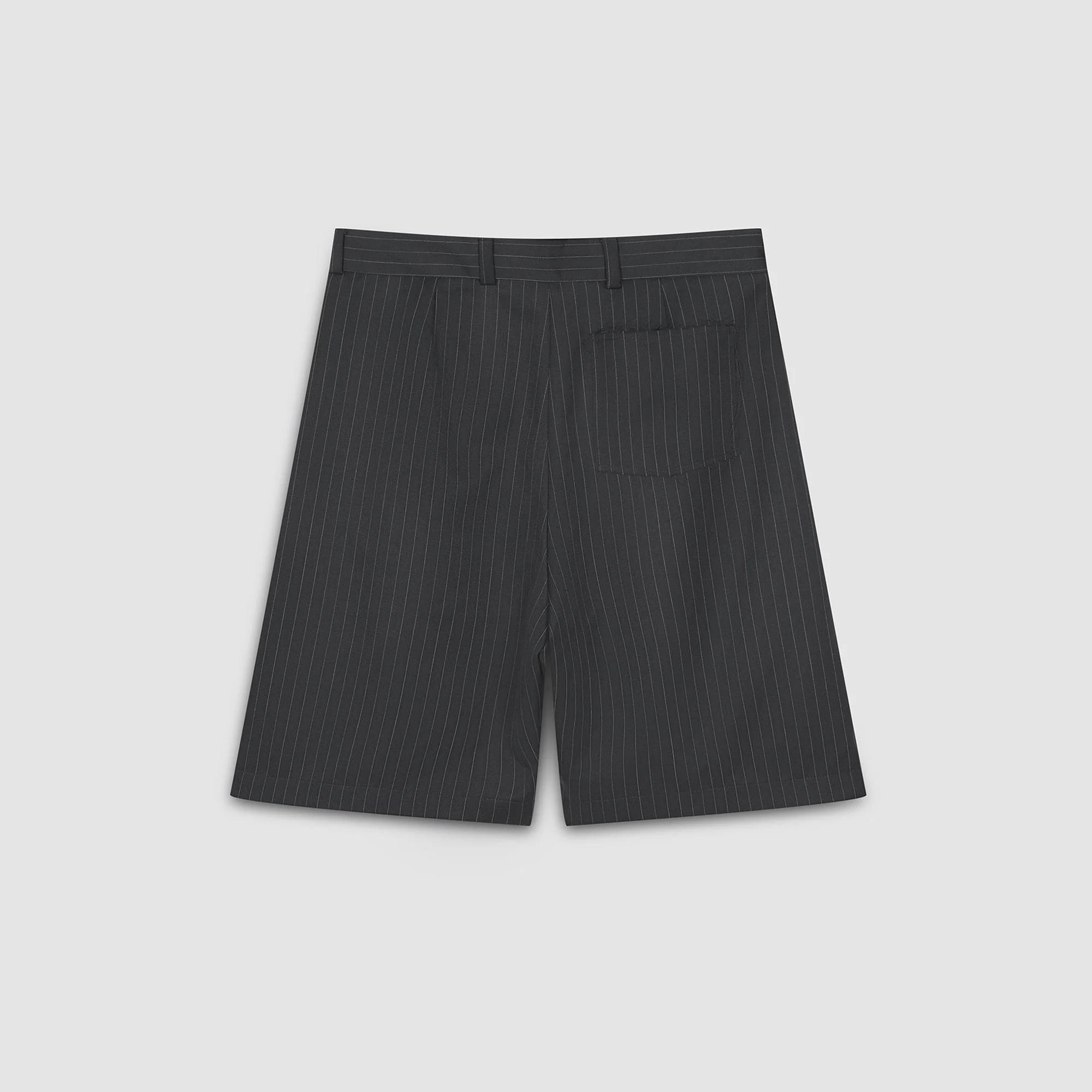Pinstripe Office Shorts (Graphite) - Image 7