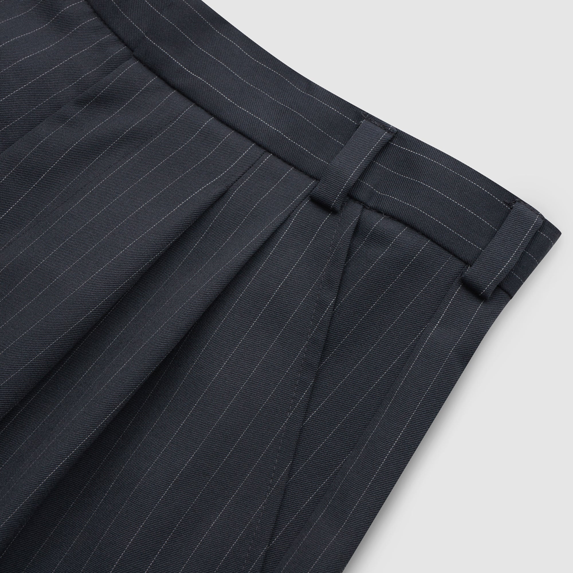 Pinstripe Office Trousers (Graphite) - Image 4