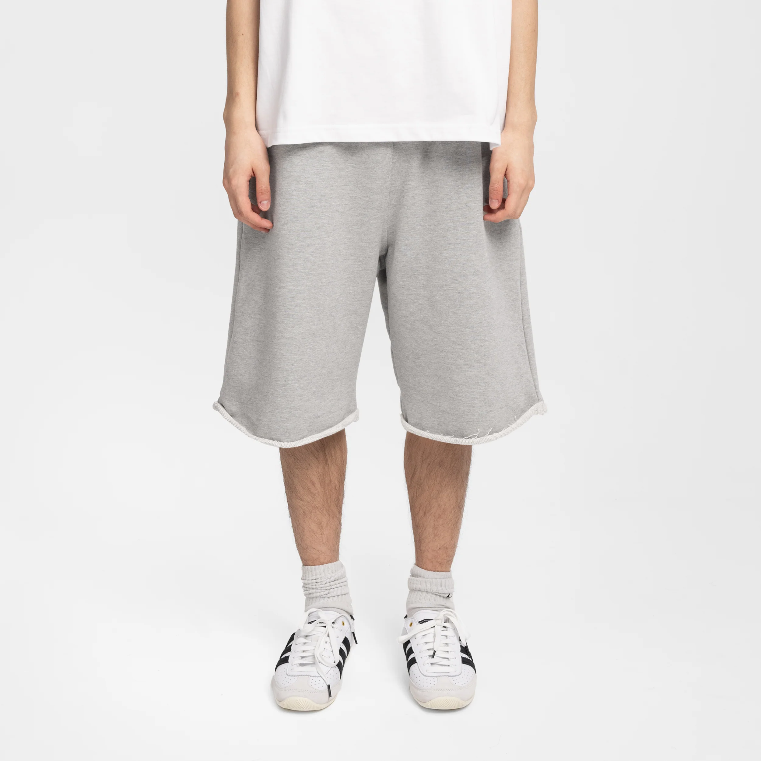 Raw Sweat Shorts (Grey) - Image 2