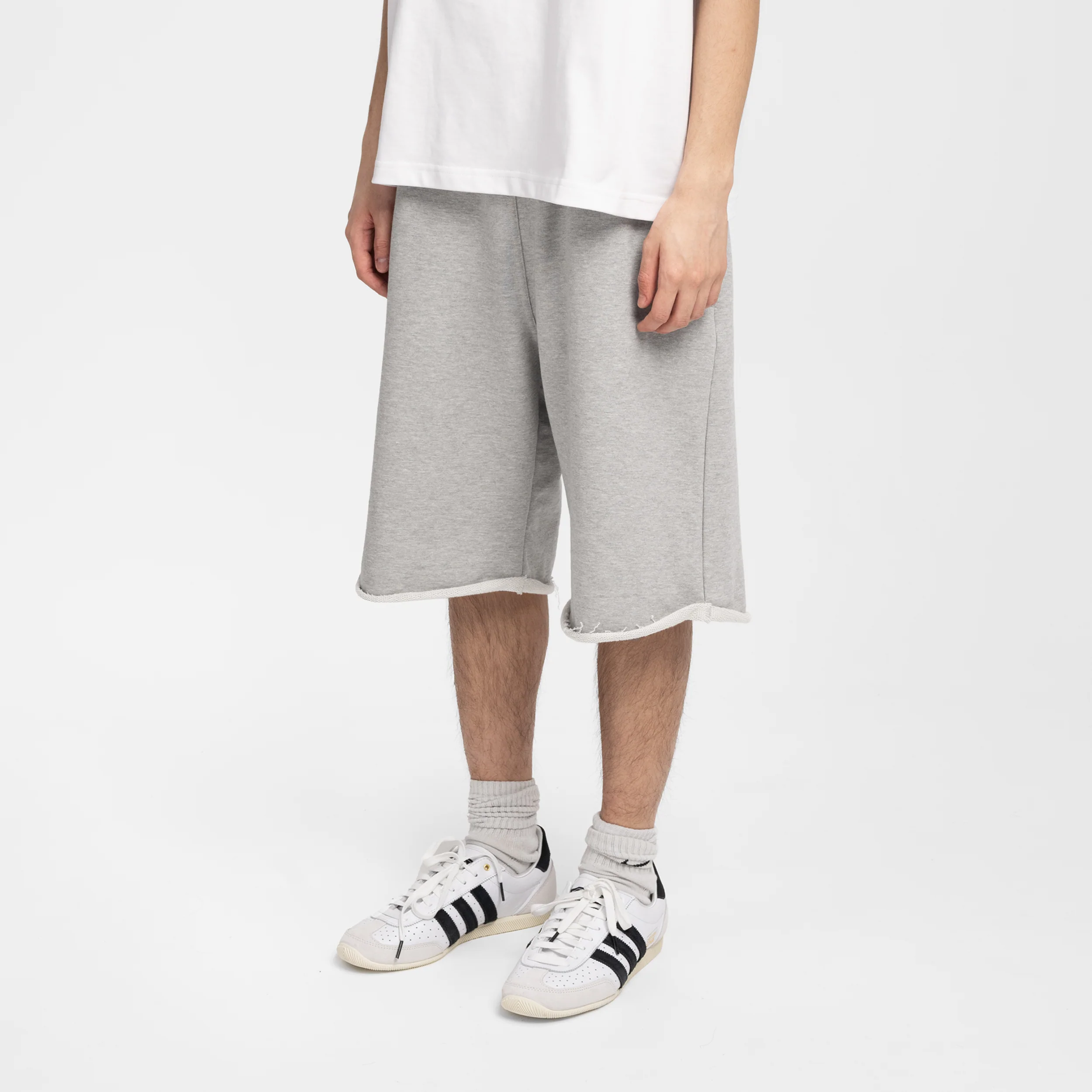 Raw Sweat Shorts (Grey) - Image 5