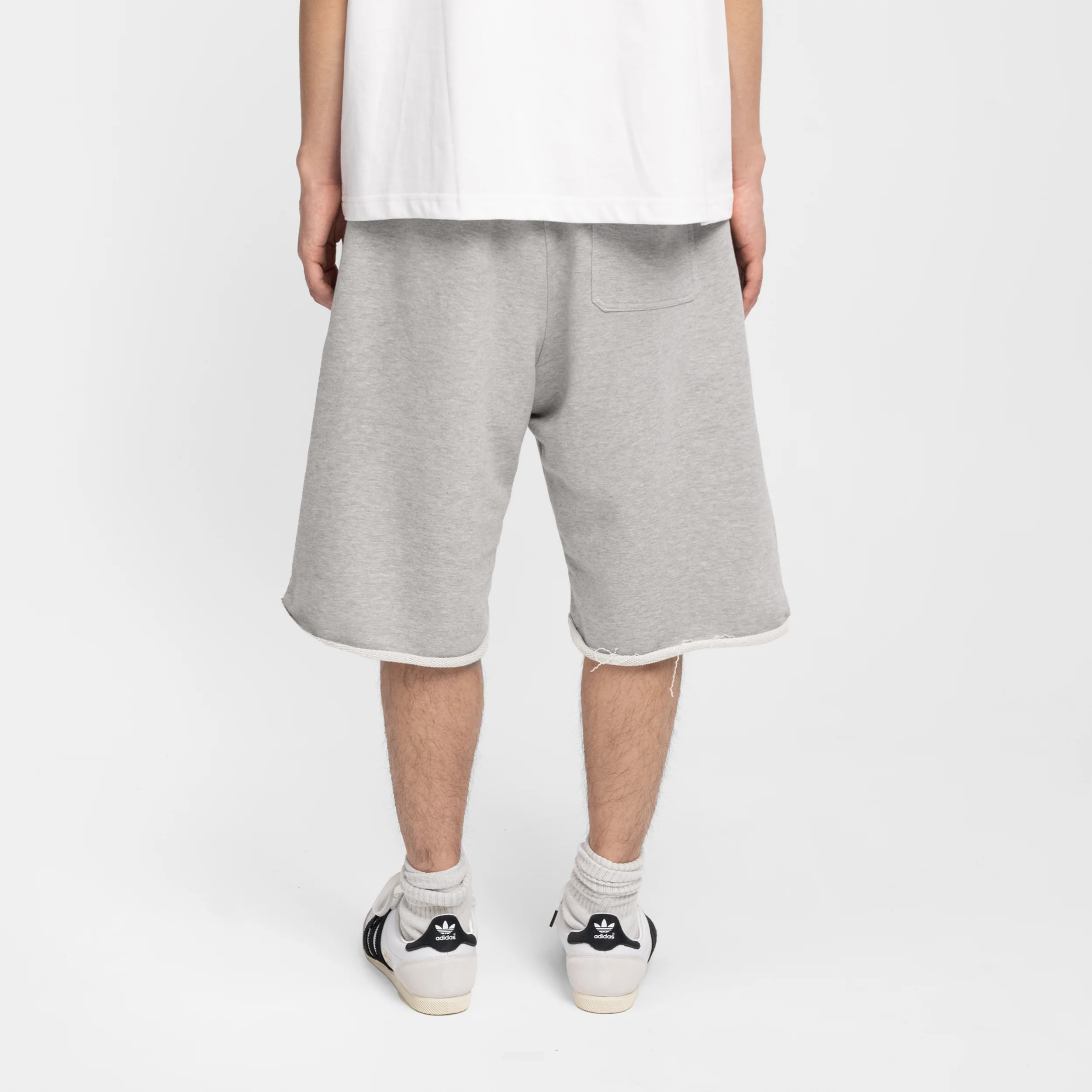 Raw Sweat Shorts (Grey) - Image 6